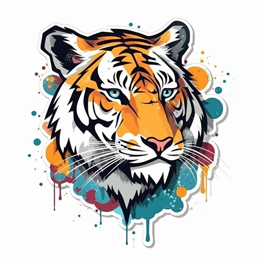 Tiger Vinyl Decal Sticker for Car, Laptop, Tumbler and more # 00552