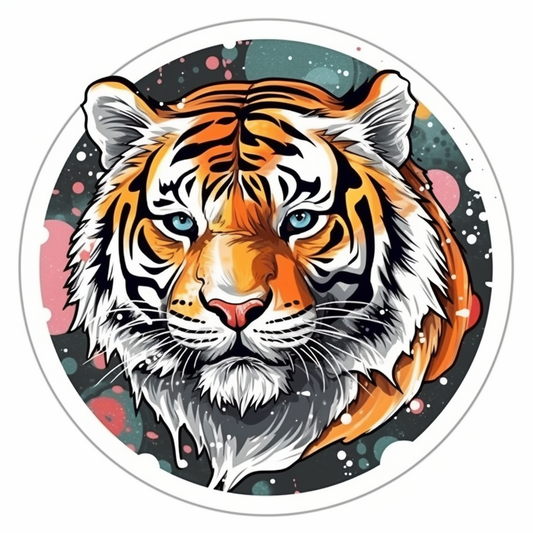 Tiger Vinyl Decal Sticker for Car, Laptop, Tumbler and more # 00556