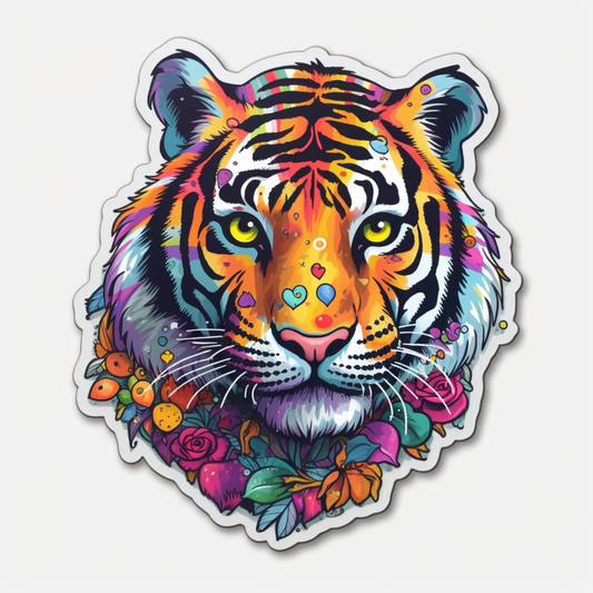 Tiger Vinyl Decal Sticker for Car, Laptop, Tumbler and more # 00549