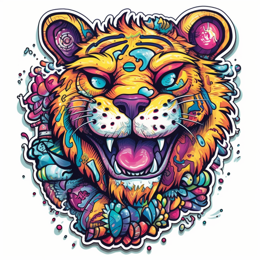 Tiger Vinyl Decal Sticker for Car, Laptop, Tumbler and more # 00575