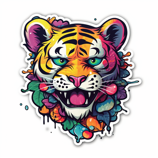 Tiger Vinyl Decal Sticker for Car, Laptop, Tumbler and more # 00551