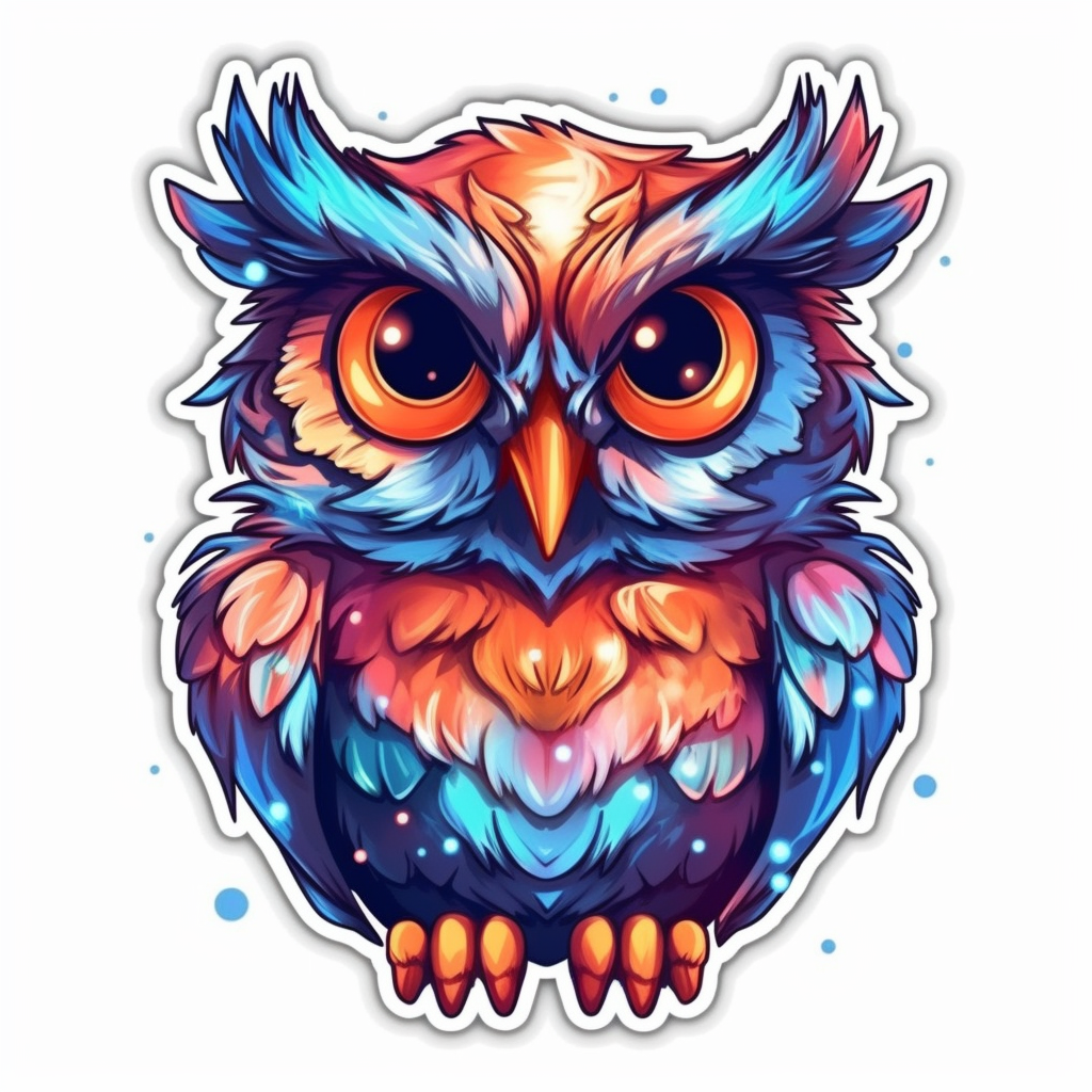 Cute and Adorable Owl Vinyl Decal Sticker for Car, Laptop, Tumbler and more # 0010946