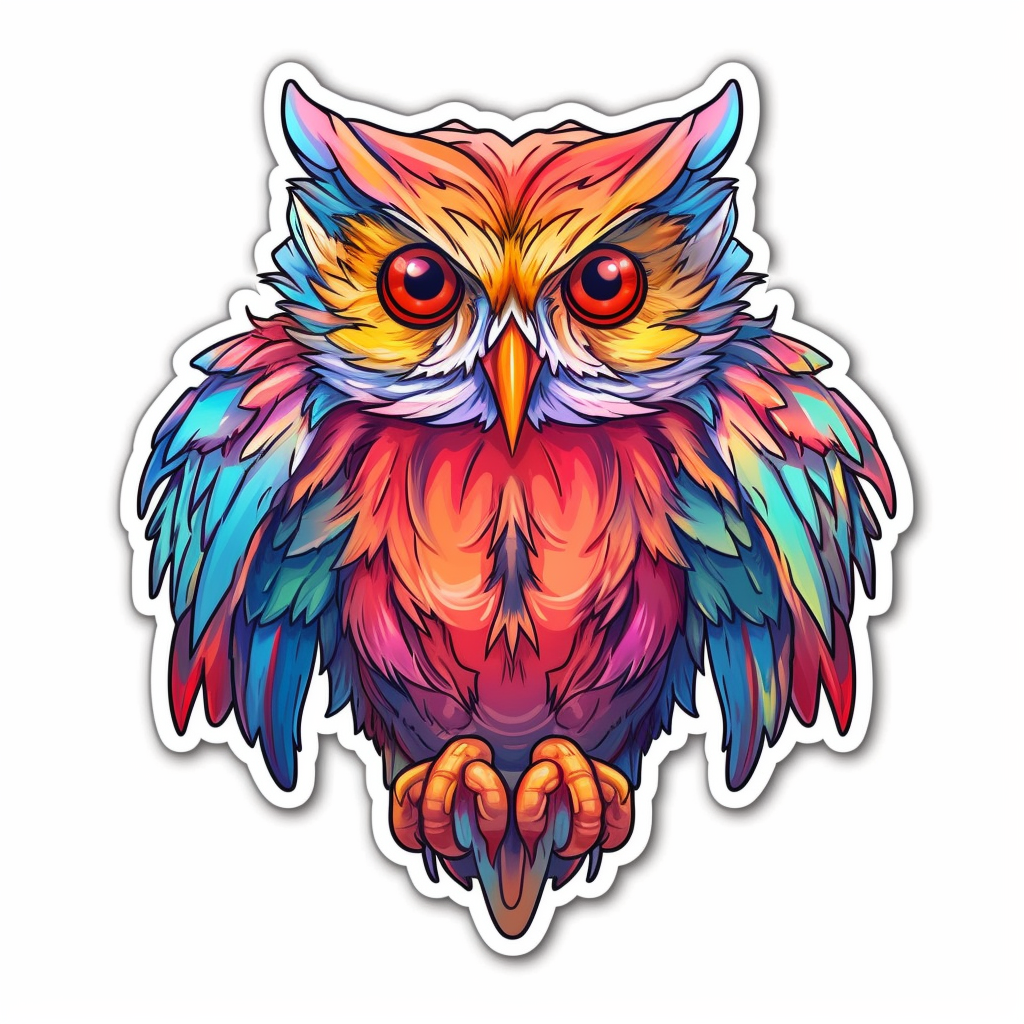 Cute and Adorable Owl Vinyl Decal Sticker for Car, Laptop, Tumbler and more # 0010941