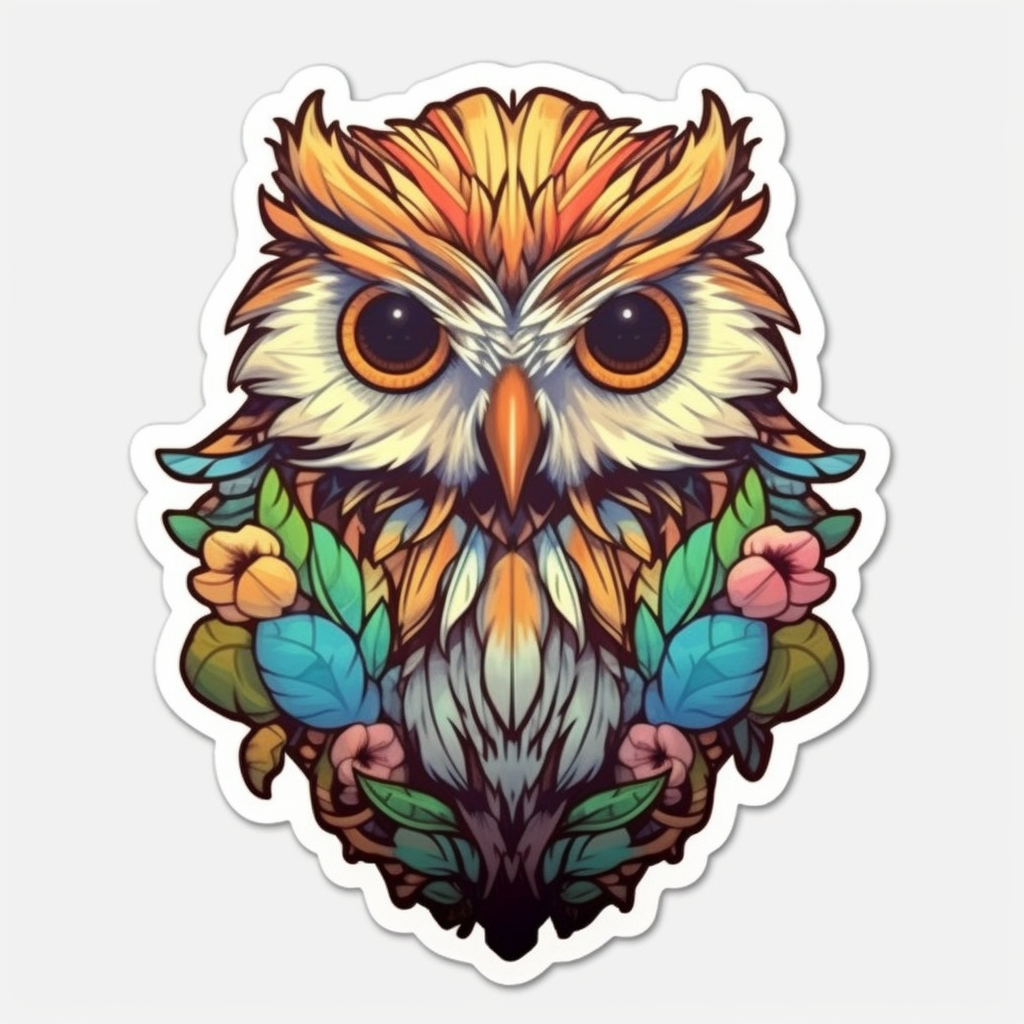 Cute and Adorable Owl Vinyl Decal Sticker for Car, Laptop, Tumbler and more # 0010938
