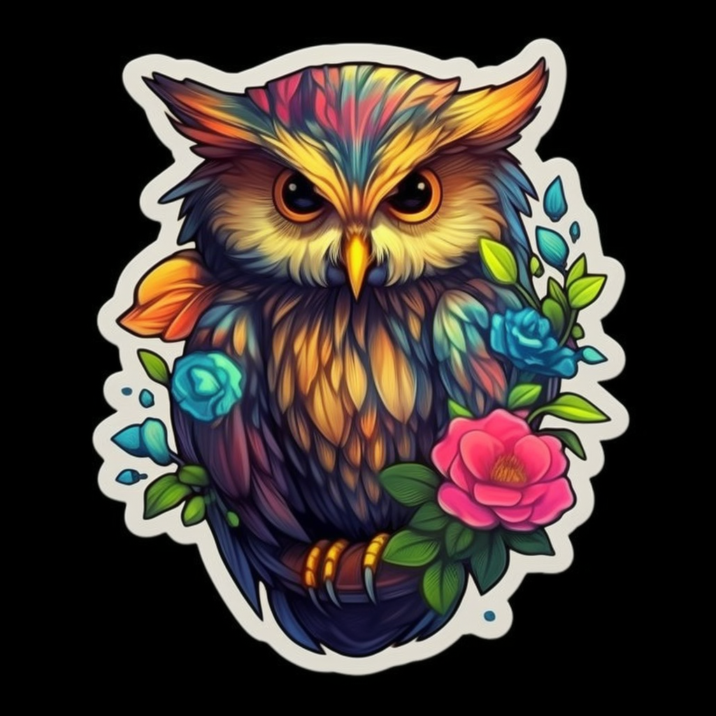 Cute and Adorable Owl Vinyl Decal Sticker for Car, Laptop, Tumbler and more # 0010912