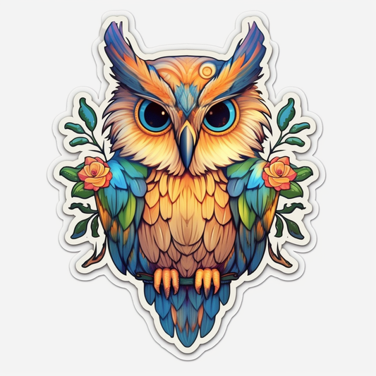 Cute and Adorable Owl Vinyl Decal Sticker for Car, Laptop, Tumbler and more # 0010908