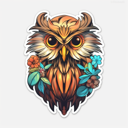 Cute and Adorable Owl Vinyl Decal Sticker for Car, Laptop, Tumbler and more # 0010918