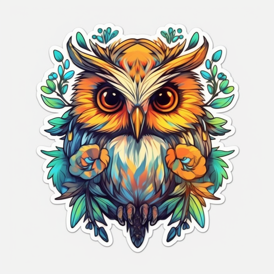 Cute and Adorable Owl Vinyl Decal Sticker for Car, Laptop, Tumbler and more # 0010927