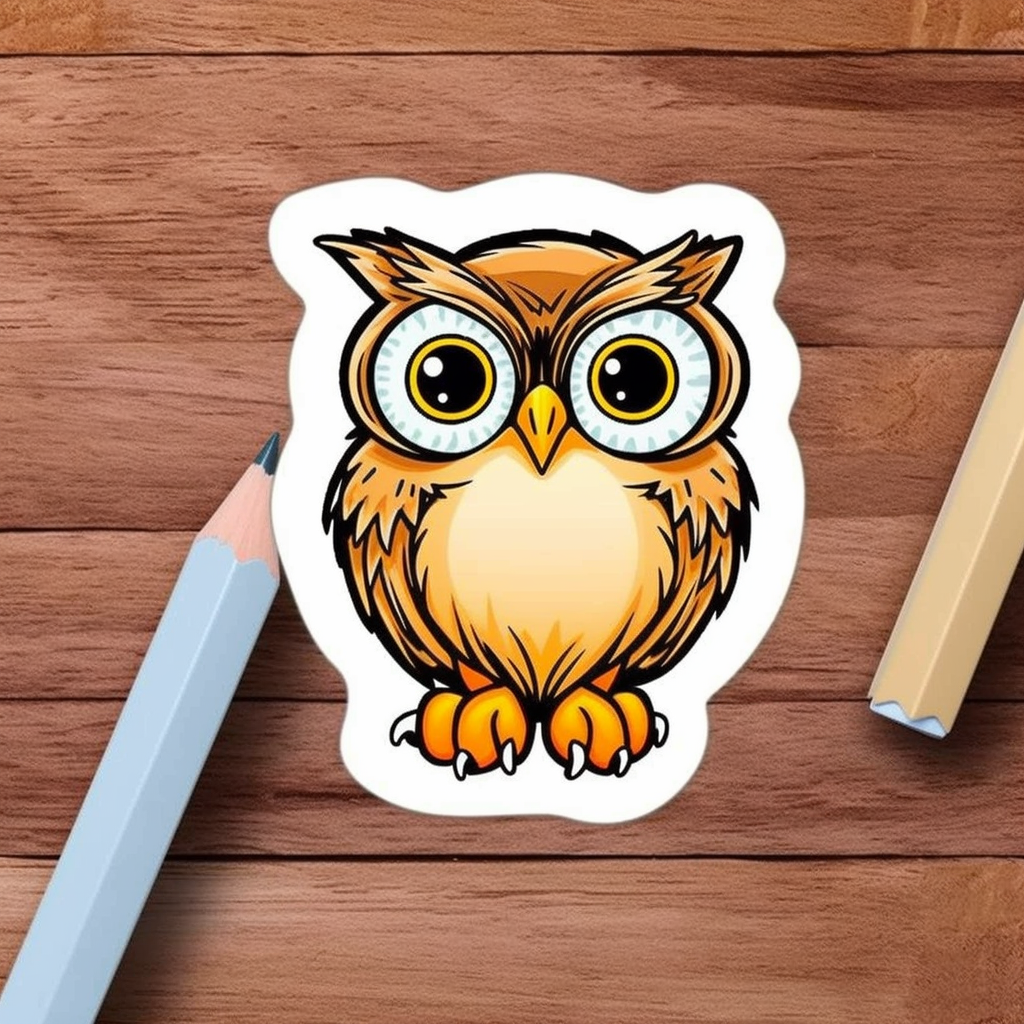 Cute and Adorable Owl Vinyl Decal Sticker for Car, Laptop, Tumbler and more # 0010922