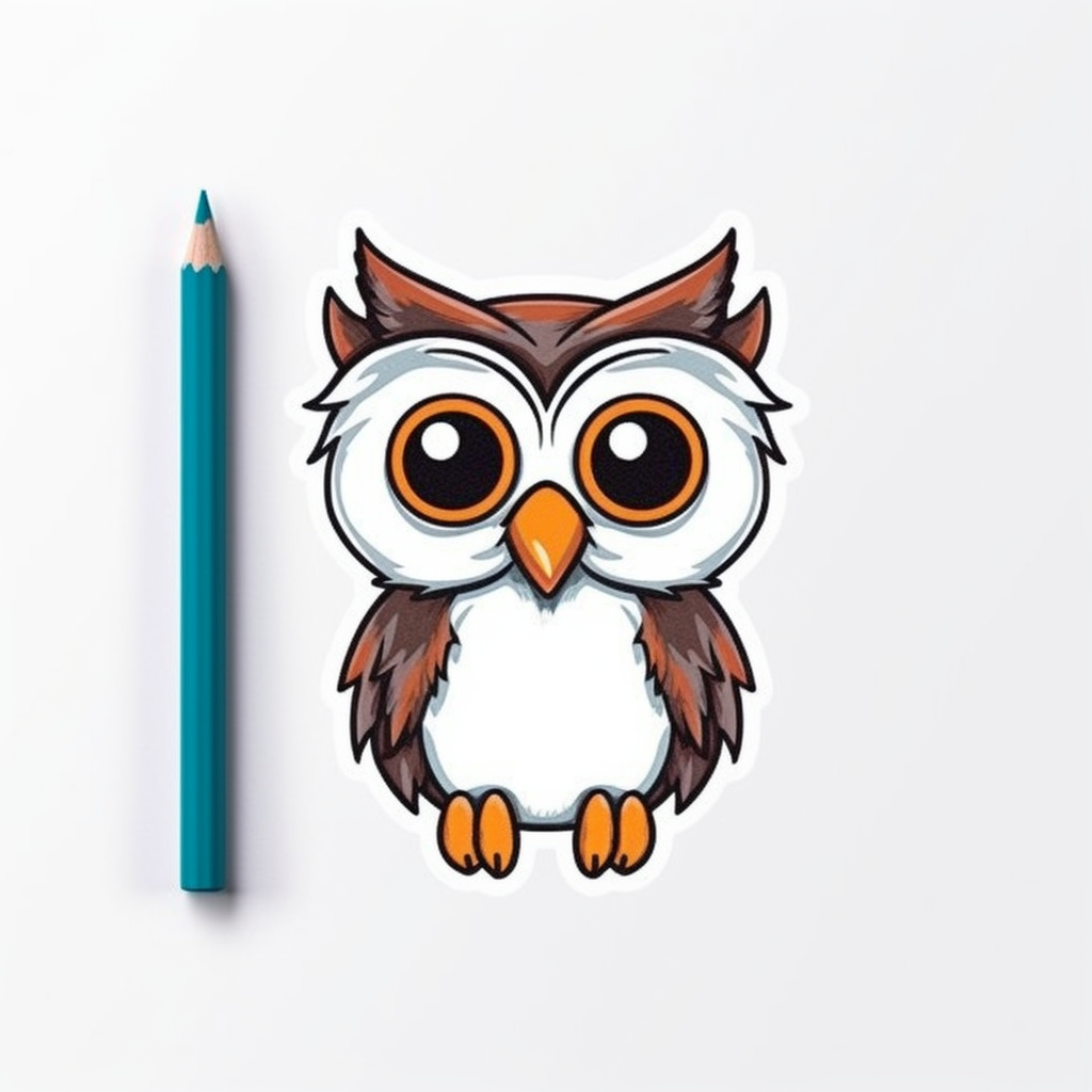 Cute and Adorable Owl Vinyl Decal Sticker for Car, Laptop, Tumbler and more # 0010932