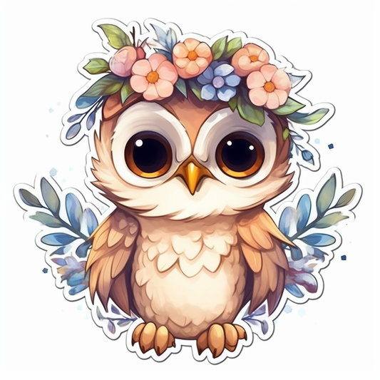 Cute and Adorable Owl Vinyl Decal Sticker for Car, Laptop, Tumbler and more # 0010950