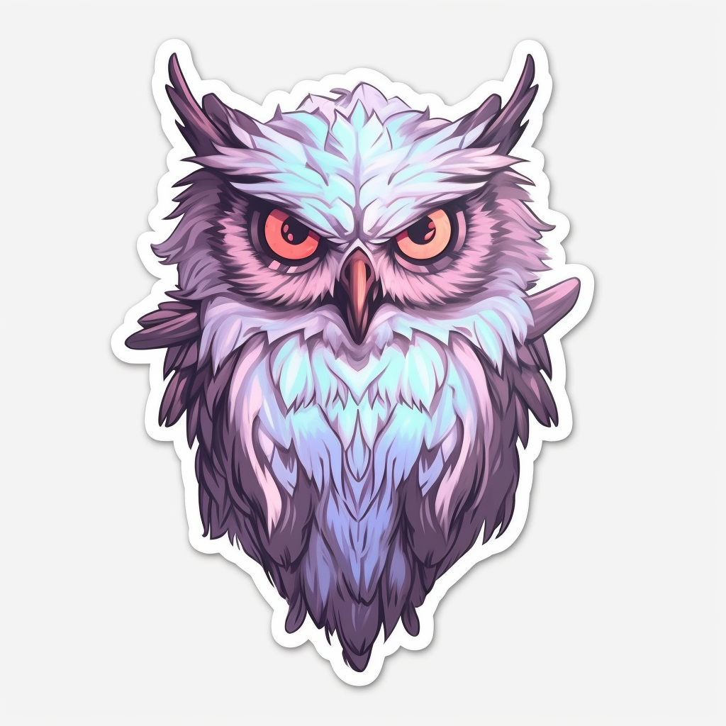 Cute and Adorable Owl Vinyl Decal Sticker for Car, Laptop, Tumbler and more # 0010951