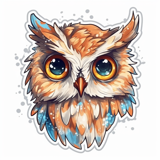 Cute and Adorable Owl Vinyl Decal Sticker for Car, Laptop, Tumbler and more # 0010977