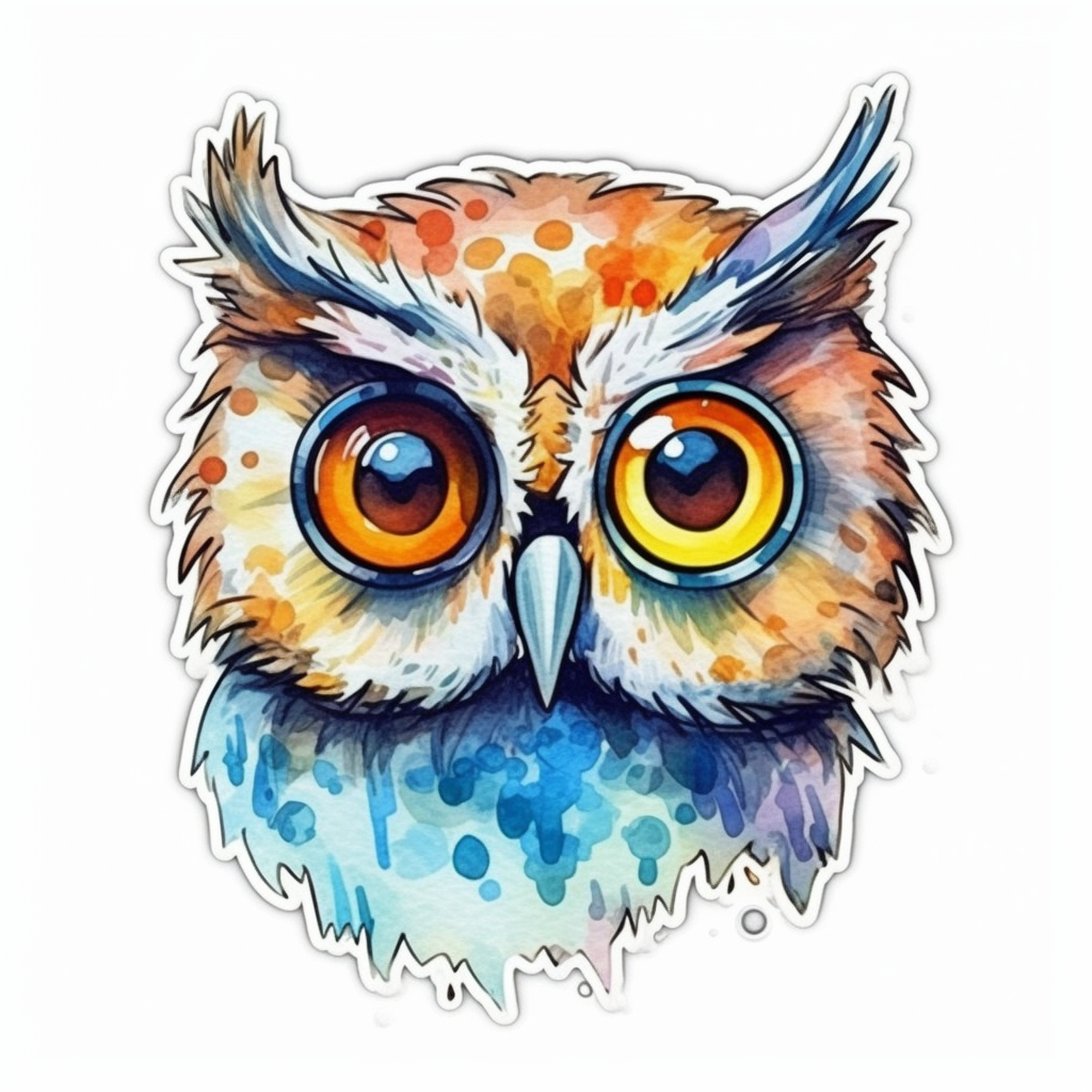 Cute and Adorable Owl Vinyl Decal Sticker for Car, Laptop, Tumbler and more # 0010973