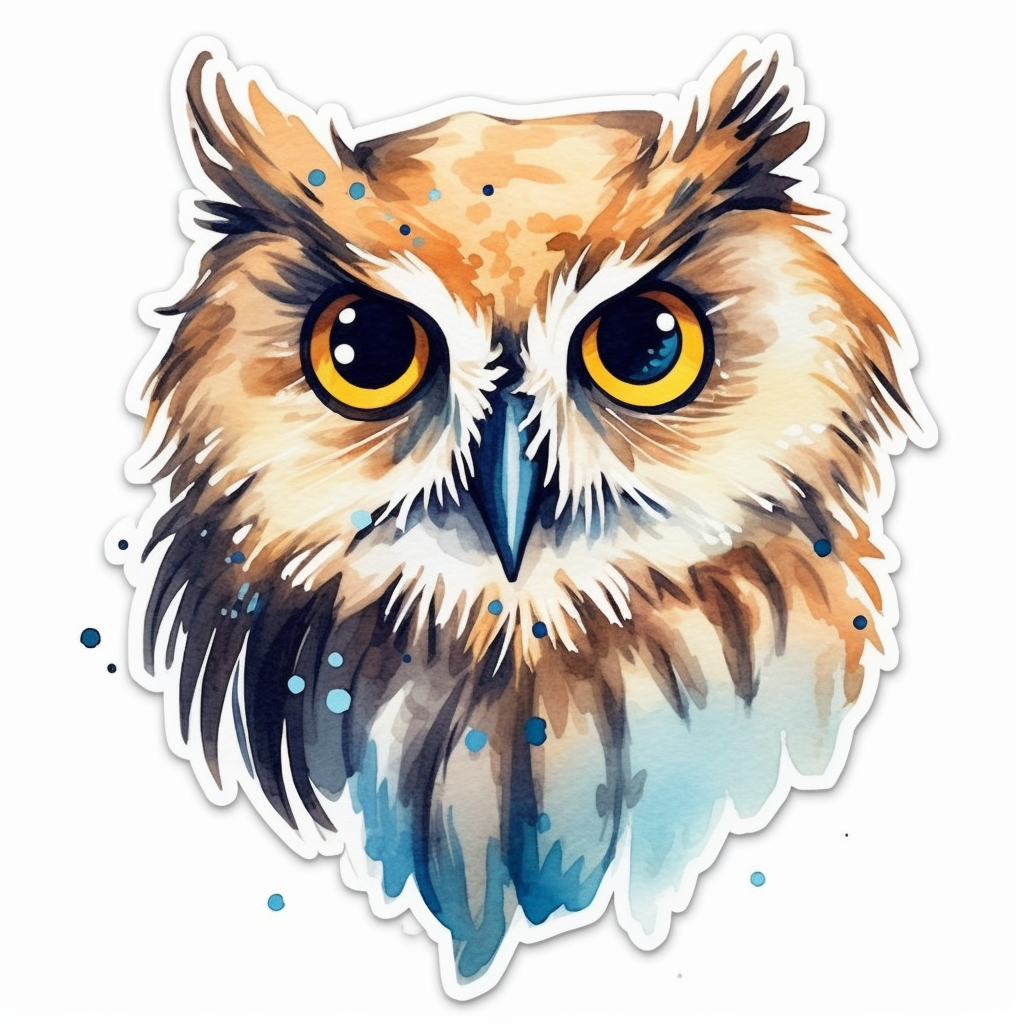 Cute and Adorable Owl Vinyl Decal Sticker for Car, Laptop, Tumbler and more # 0010972