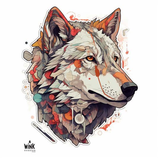 Wolf Vinyl Decal Sticker for Car, Laptop, Tumbler and more # 001881