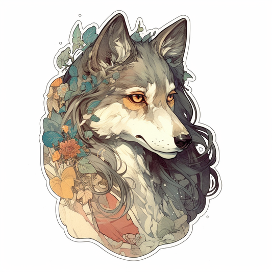 Wolf Vinyl Decal Sticker for Car, Laptop, Tumbler and more # 001880