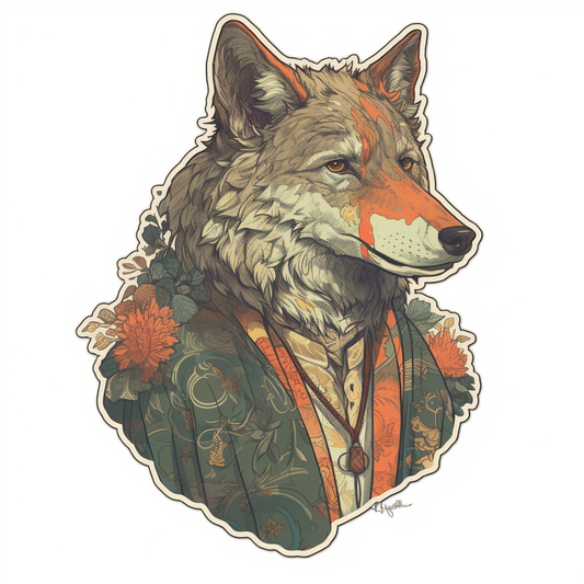 Wolf Vinyl Decal Sticker for Car, Laptop, Tumbler and more # 001878