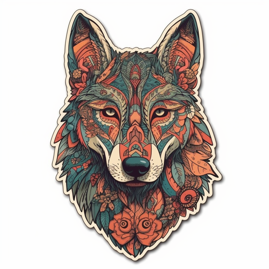 Wolf Vinyl Decal Sticker for Car, Laptop, Tumbler and more # 001836