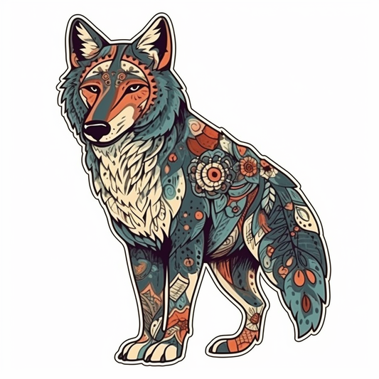 Wolf Vinyl Decal Sticker for Car, Laptop, Tumbler and more # 001840