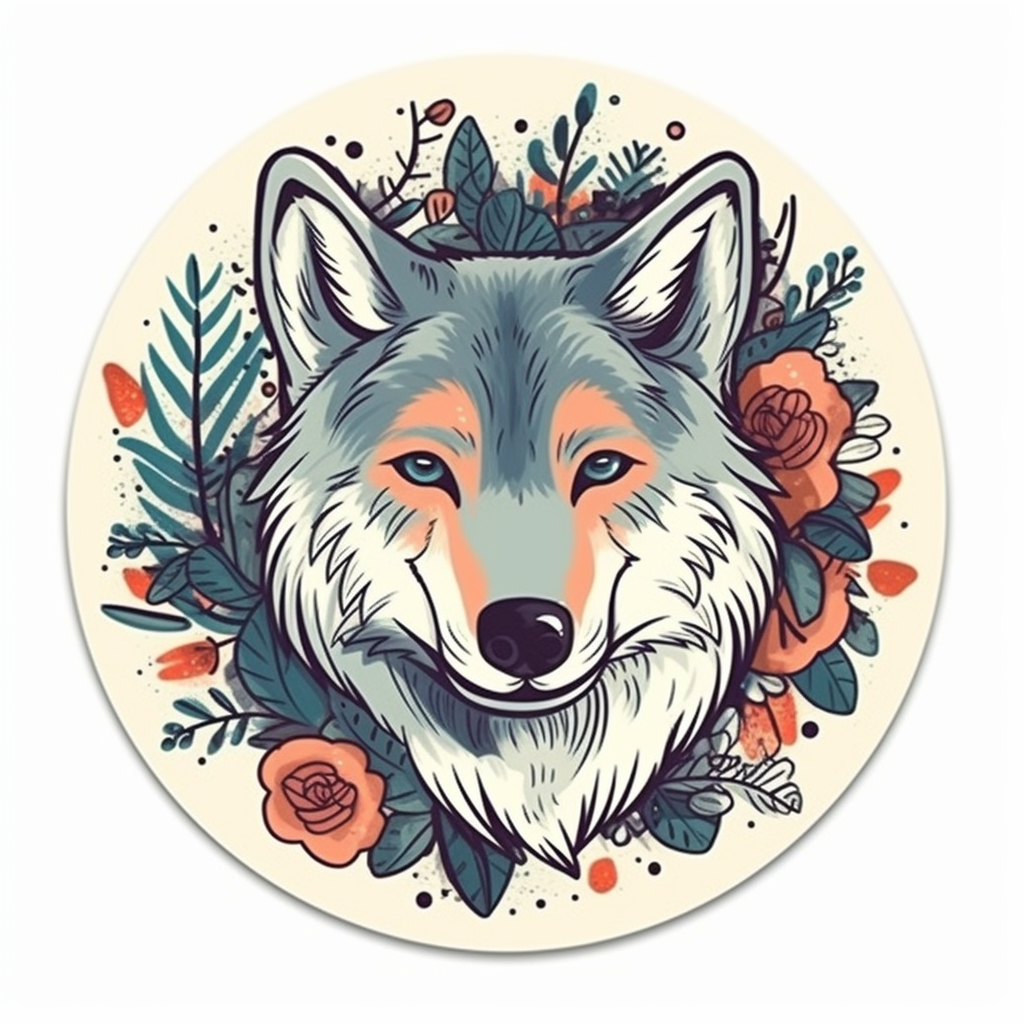 Wolf Vinyl Decal Sticker for Car, Laptop, Tumbler and more # 001855