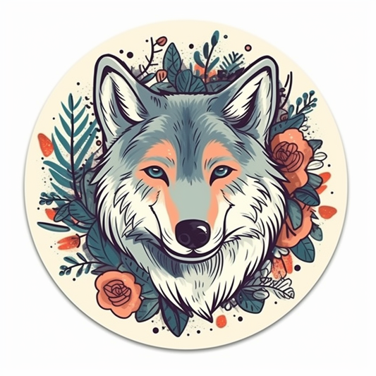 Wolf Vinyl Decal Sticker for Car, Laptop, Tumbler and more # 001855
