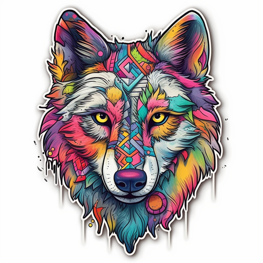 Wolf Vinyl Decal Sticker for Car, Laptop, Tumbler and more # 001853