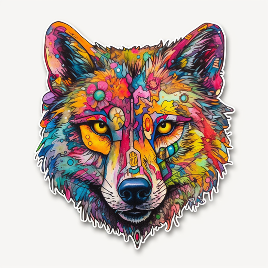 Wolf Vinyl Decal Sticker for Car, Laptop, Tumbler and more # 001845