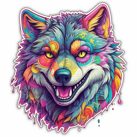 Wolf Vinyl Decal Sticker for Car, Laptop, Tumbler and more # 001850