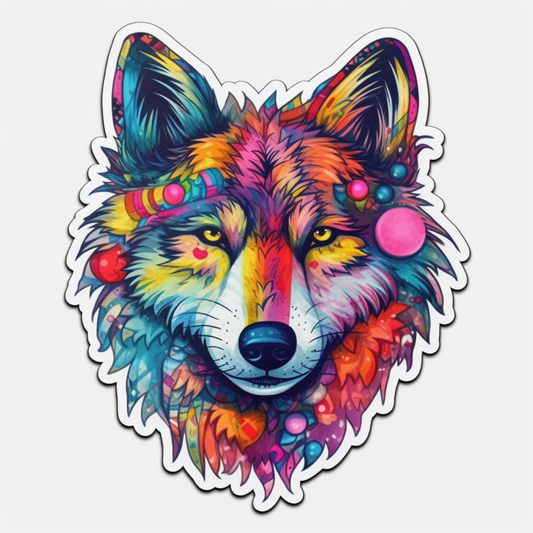 Wolf Vinyl Decal Sticker for Car, Laptop, Tumbler and more # 001873