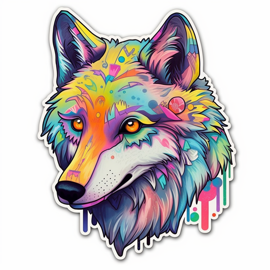 Wolf Vinyl Decal Sticker for Car, Laptop, Tumbler and more # 001848