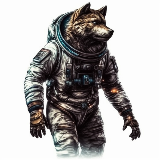 Wolf Space Vinyl Decal Sticker for Car, Laptop, Tumbler and more # 001844