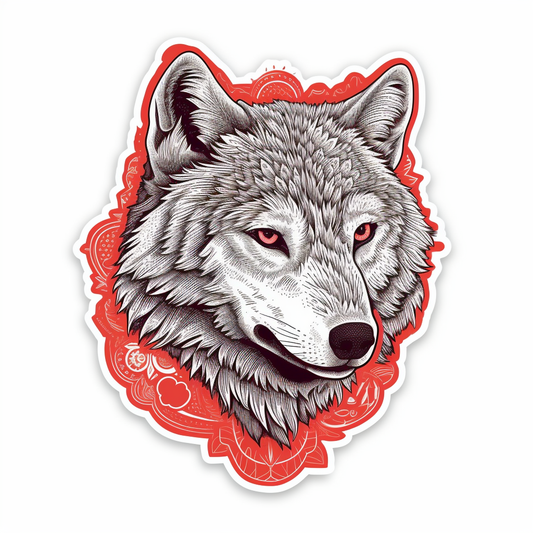 Wolf Vinyl Decal Sticker for Car, Laptop, Tumbler and more # 001860