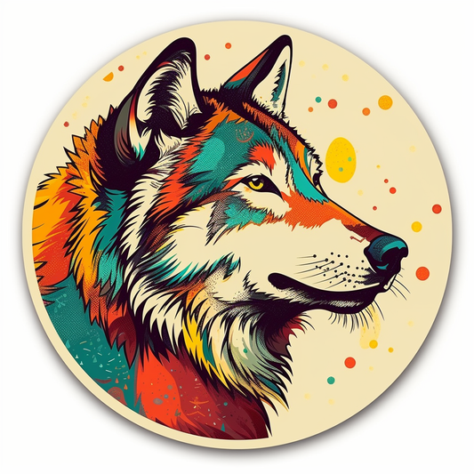 Wolf Vinyl Decal Sticker for Car, Laptop, Tumbler and more # 001871