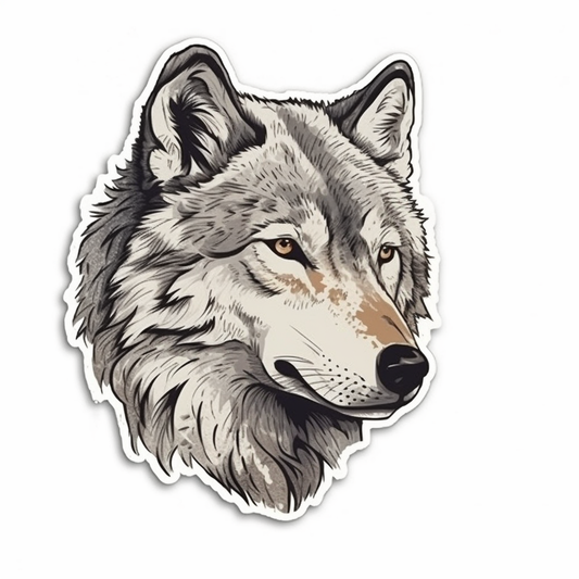 Wolf Vinyl Decal Sticker for Car, Laptop, Tumbler and more # 001868