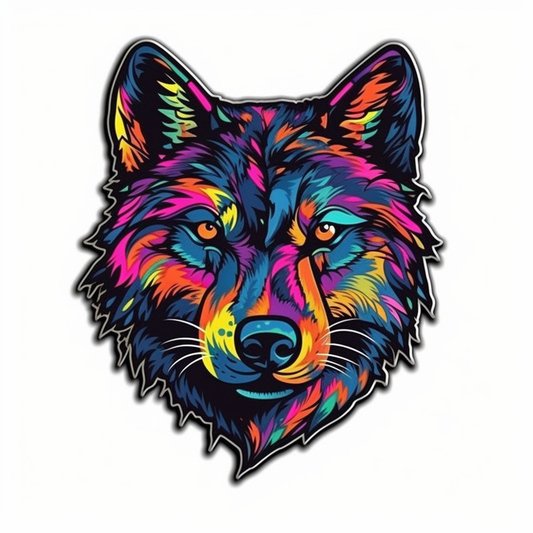 Wolf Vinyl Decal Sticker for Car, Laptop, Tumbler and more # 001872