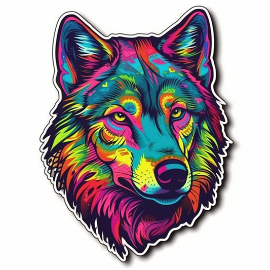 Wolf Vinyl Decal Sticker for Car, Laptop, Tumbler and more # 001877