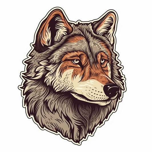 Wolf Vinyl Decal Sticker for Car, Laptop, Tumbler and more # 001865