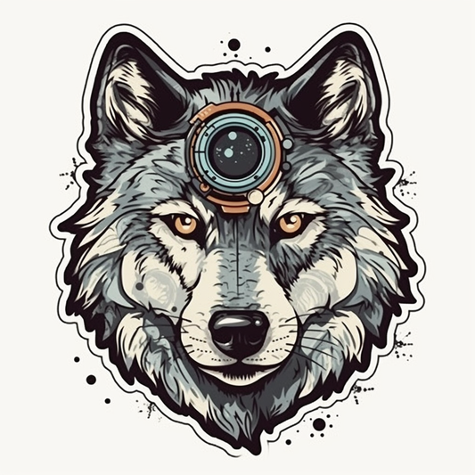 Wolf Vinyl Decal Sticker for Car, Laptop, Tumbler and more # 001869
