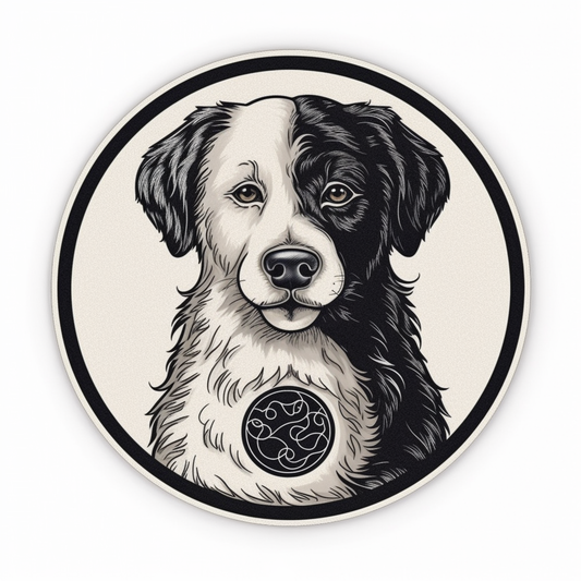 Yin Yang Dog Vinyl Decal Sticker for Car, Laptop, Tumbler and more # 005440