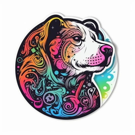 Yin Yang Dog Vinyl Decal Sticker for Car, Laptop, Tumbler and more # 005462