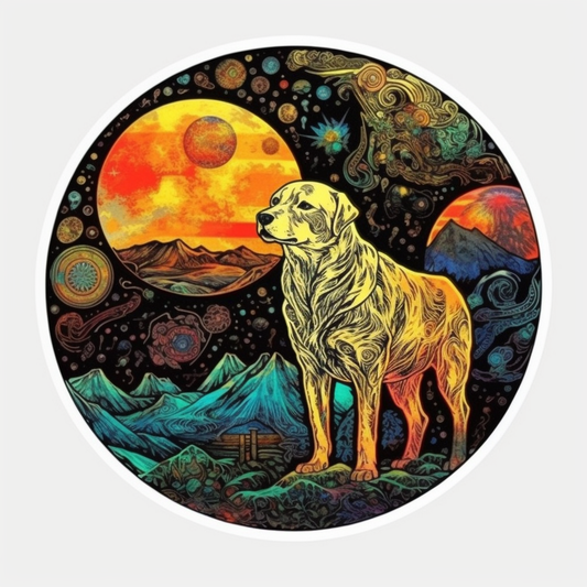 Yin Yang Dog Vinyl Decal Sticker for Car, Laptop, Tumbler and more # 005504