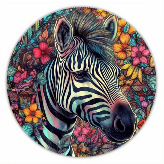 Zebra Vinyl Decal Sticker for Car, Laptop, Tumbler and more # 003809