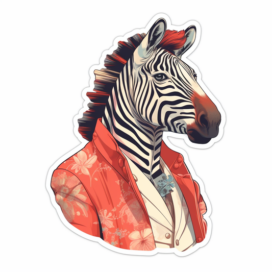 Zebra Vinyl Decal Sticker for Car, Laptop, Tumbler and more # 003846