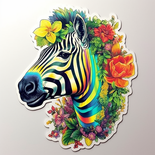 Zebra Vinyl Decal Sticker for Car, Laptop, Tumbler and more # 003802