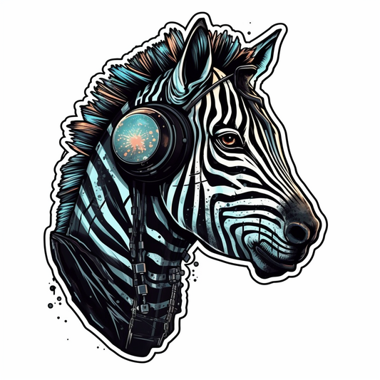 Zebra Vinyl Decal Sticker for Car, Laptop, Tumbler and more # 003801