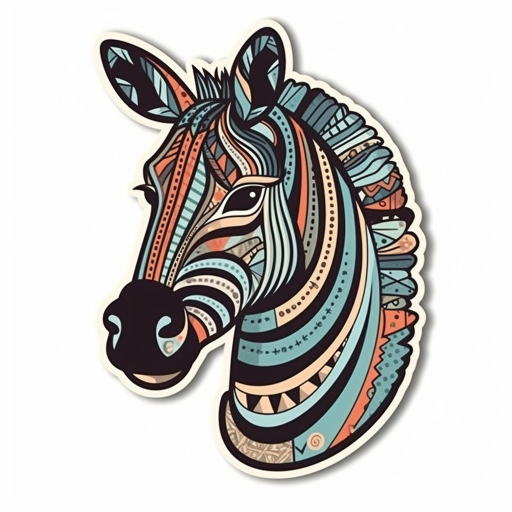 Zebra Vinyl Decal Sticker for Car, Laptop, Tumbler and more # 003812