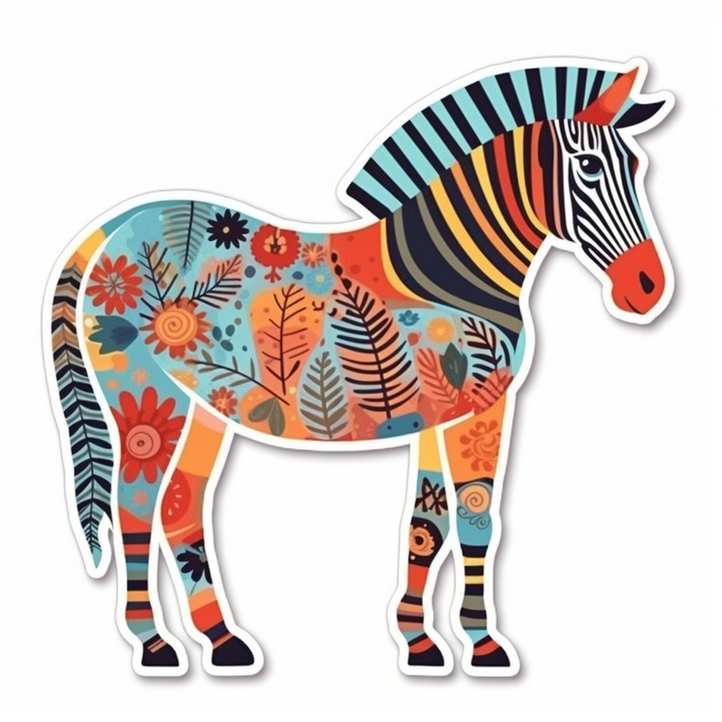Zebra Vinyl Decal Sticker for Car, Laptop, Tumbler and more # 003816