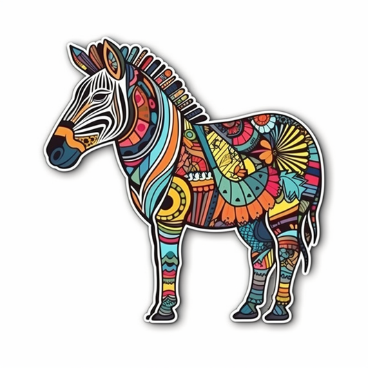 Zebra Vinyl Decal Sticker for Car, Laptop, Tumbler and more # 003819