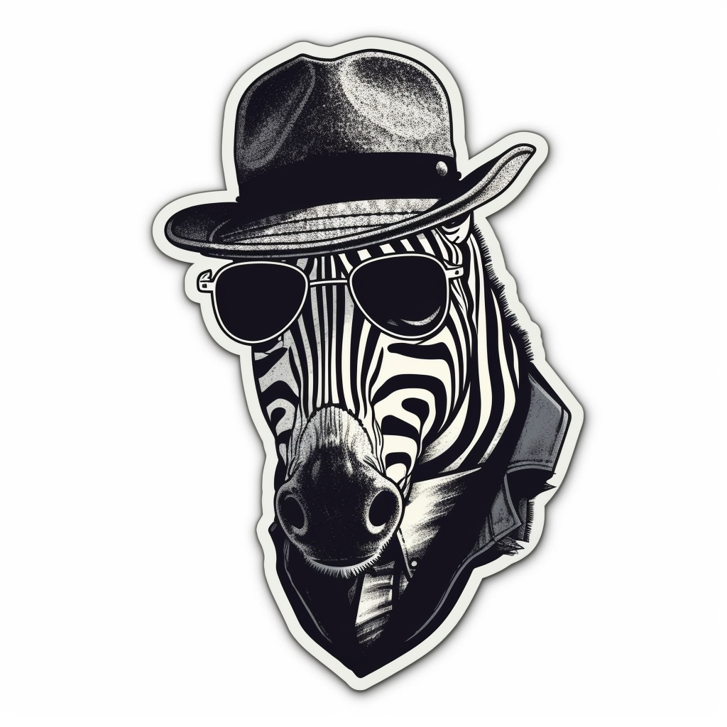 Zebra Vinyl Decal Sticker for Car, Laptop, Tumbler and more # 003825